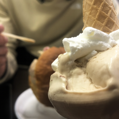 Cono gelato e brioches gelato